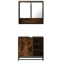Set de muebles baño 2 pzas madera contrachapada roble ahumado von , Badezimmermöbel - Ref: Foro24-3300937, Preis: 152,22 €, R...
