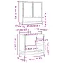 Set de muebles baño 2 pzas madera contrachapada roble ahumado von , Badezimmermöbel - Ref: Foro24-3300937, Preis: 152,22 €, R...