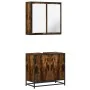 Set de muebles baño 2 pzas madera contrachapada roble ahumado by , Bathroom furniture - Ref: Foro24-3300887, Price: 127,35 €,...
