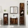Set de muebles baño 2 pzas madera contrachapada roble ahumado by , Bathroom furniture - Ref: Foro24-3300887, Price: 127,35 €,...