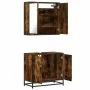 Set de muebles baño 2 pzas madera contrachapada roble ahumado by , Bathroom furniture - Ref: Foro24-3300887, Price: 127,35 €,...