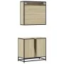 Set de muebles de baño 2 pzas madera contrachapada roble Sonoma von , Badezimmermöbel - Ref: Foro24-3300916, Preis: 140,87 €,...