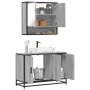 Set de muebles de baño 2 pzas madera contrachapada gris sonoma von , Badezimmermöbel - Ref: Foro24-3300923, Preis: 166,05 €, ...