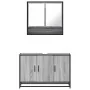 Set de muebles de baño 2 pzas madera contrachapada gris sonoma von , Badezimmermöbel - Ref: Foro24-3300923, Preis: 166,05 €, ...