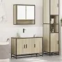 Set de muebles de baño 2 pzas madera contrachapada roble Sonoma de , Muebles de baño - Ref: Foro24-3300921, Precio: 155,12 €,...