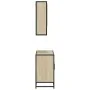 Set de muebles de baño 2 pzas madera contrachapada roble Sonoma de , Muebles de baño - Ref: Foro24-3300921, Precio: 155,12 €,...