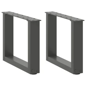 Patas de mesa centro forma U 2uds acero antracita 40x(30-31) cm de , Patas para mesas - Ref: Foro24-4013134, Precio: 54,14 €,...