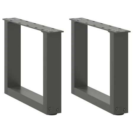 Patas de mesa centro forma U 2uds acero antracita 40x(30-31) cm de , Patas para mesas - Ref: Foro24-4013134, Precio: 54,14 €,...