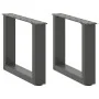 Patas de mesa centro forma U 2uds acero antracita 40x(30-31) cm de , Patas para mesas - Ref: Foro24-4013134, Precio: 54,14 €,...