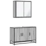 Set de muebles de baño 2 pzas madera contrachapada gris sonoma von , Badezimmermöbel - Ref: Foro24-3300893, Preis: 164,28 €, ...