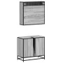 Set de muebles de baño 2 pzas madera contrachapada gris sonoma von , Badezimmermöbel - Ref: Foro24-3300893, Preis: 164,28 €, ...