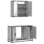 Set de muebles de baño 2 pzas madera contrachapada gris sonoma von , Badezimmermöbel - Ref: Foro24-3300893, Preis: 164,28 €, ...
