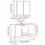 Set de muebles de baño 2 pzas madera contrachapada gris sonoma von , Badezimmermöbel - Ref: Foro24-3300893, Preis: 164,28 €, ...