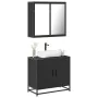 Juego de muebles de baño 2 pzas madera contrachapada negro de , Muebles de baño - Ref: Foro24-3300885, Precio: 147,18 €, Desc...