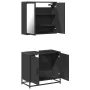 Juego de muebles de baño 2 pzas madera contrachapada negro de , Muebles de baño - Ref: Foro24-3300885, Precio: 147,18 €, Desc...