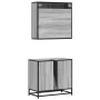 Set de muebles de baño 2 pzas madera contrachapada gris sonoma von , Badezimmermöbel - Ref: Foro24-3300898, Preis: 173,09 €, ...