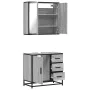 Set de muebles de baño 2 pzas madera contrachapada gris sonoma von , Badezimmermöbel - Ref: Foro24-3300898, Preis: 173,09 €, ...