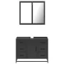 Juego de muebles de baño 2 pzas madera contrachapada negro by , Bathroom furniture - Ref: Foro24-3300900, Price: 199,29 €, Di...