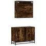 Set de muebles baño 2 pzas madera contrachapada roble ahumado von , Badezimmermöbel - Ref: Foro24-3300902, Preis: 193,01 €, R...