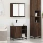 Set de muebles baño 2 pzas madera contrachapada marrón roble von , Badezimmermöbel - Ref: Foro24-3300909, Preis: 140,21 €, Ra...