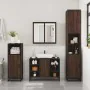 Set de muebles baño 2 pzas madera contrachapada marrón roble by , Bathroom furniture - Ref: Foro24-3300914, Price: 143,31 €, ...