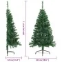 Medio árbol de Navidad artificial con soporte PVC verde 120 cm von , Weihnachtsbäume - Ref: Foro24-328415, Preis: 23,05 €, Ra...