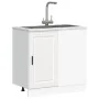 Mueble bajo de cocina Porto madera contrachapada blanca von , Küchenschränke - Ref: Foro24-854298, Preis: 80,07 €, Rabatt: %