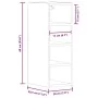 Armario colgante contrachapada gris hormigón 20x29,5x60 cm von , Küchenschränke - Ref: Foro24-854160, Preis: 37,80 €, Rabatt: %