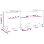 Mueble de TV madera de ingeniería envejecida 80x24x32 cm von , TV-Möbel - Ref: Foro24-856732, Preis: 32,75 €, Rabatt: %