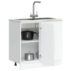 Mueble bajo de cocina Porto alto brillo blanco von , Küchenschränke - Ref: Foro24-854300, Preis: 89,95 €, Rabatt: %