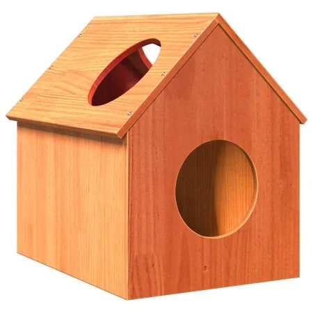Casa para gatos cera marrón 41x50x50 cm madera maciza pino von , Katzenmöbel - Ref: Foro24-859297, Preis: 60,81 €, Rabatt: %