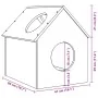 Casa para gatos cera marrón 41x50x50 cm madera maciza pino von , Katzenmöbel - Ref: Foro24-859297, Preis: 60,81 €, Rabatt: %