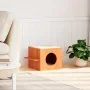 Casa para gatos cera marrón 51x35x30 cm madera maciza pino von , Katzenmöbel - Ref: Foro24-859306, Preis: 40,56 €, Rabatt: %