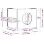 Casa para gatos cera marrón 51x35x30 cm madera maciza pino von , Katzenmöbel - Ref: Foro24-859306, Preis: 40,56 €, Rabatt: %
