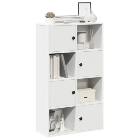 Estantería de madera de ingeniería blanca 60x24x101,5 cm by , Bookcases and shelves - Ref: Foro24-860391, Price: 71,62 €, Dis...