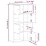 Estantería de madera de ingeniería roble sonoma 60x24x101,5 cm de , Librerías y estanterías - Ref: Foro24-860393, Precio: 80,...