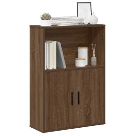 Estantería madera de ingeniería marrón roble 60x24x85 cm by , Bookcases and shelves - Ref: Foro24-860415, Price: 62,38 €, Dis...