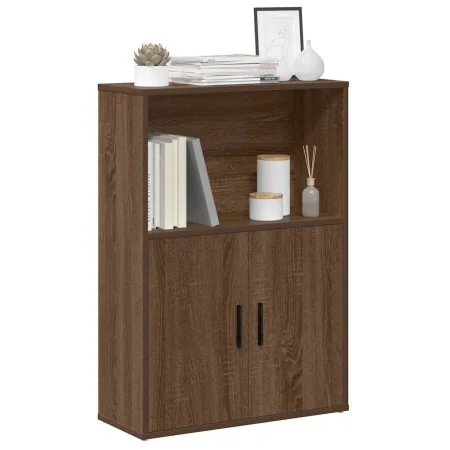 Estantería madera de ingeniería marrón roble 60x24x85 cm de , Librerías y estanterías - Ref: Foro24-860415, Precio: 62,38 €, ...