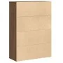 Estantería madera de ingeniería marrón roble 60x24x85 cm de , Librerías y estanterías - Ref: Foro24-860415, Precio: 62,38 €, ...