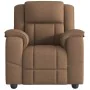 Sillón reclinable con masaje de tela marrón de , Sillones - Ref: Foro24-4015714, Precio: 240,92 €, Descuento: %