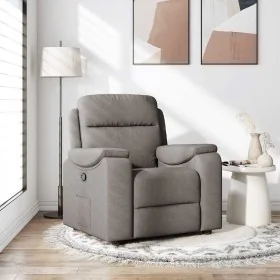 Sillón reclinable de tela gris taupe by , Armchairs - Ref: Foro24-4015687, Price: 202,15 €, Discount: %