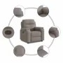 Sillón reclinable de tela gris taupe von , Sessel - Ref: Foro24-4015687, Preis: 202,15 €, Rabatt: %