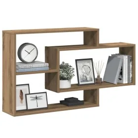 Estante de pared madera ingeniería roble artisian 104x20x58,5cm by , Shelves and shelves - Ref: Foro24-855823, Price: 53,00 €...