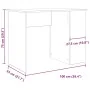 Escritorio de madera de ingeniería envejecida 100x55x75 cm von , Schreibtische - Ref: Foro24-855856, Preis: 74,87 €, Rabatt: %