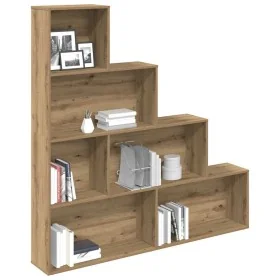 Estantería madera de ingeniería roble artisan 157x24x160 cm by , Bookcases and shelves - Ref: Foro24-855889, Price: 107,42 €,...