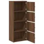 Estantería madera de ingeniería marrón roble 40x24x102 cm de , Librerías y estanterías - Ref: Foro24-860379, Precio: 74,81 €,...