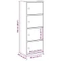 Estantería madera de ingeniería marrón roble 40x24x102 cm de , Librerías y estanterías - Ref: Foro24-860379, Precio: 74,81 €,...