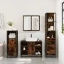 Set de muebles baño 3 pzas madera contrachapada roble ahumado de , Muebles de baño - Ref: Foro24-3301152, Precio: 229,78 €, D...