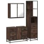 Set de muebles baño 3 pzas madera contrachapada roble marrón von , Badezimmermöbel - Ref: Foro24-3301144, Preis: 285,45 €, Ra...