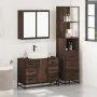 Set de muebles baño 3 pzas madera contrachapada roble marrón von , Badezimmermöbel - Ref: Foro24-3301144, Preis: 285,45 €, Ra...